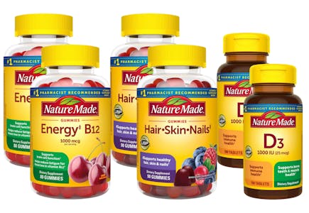 6 Nature Made Supplements