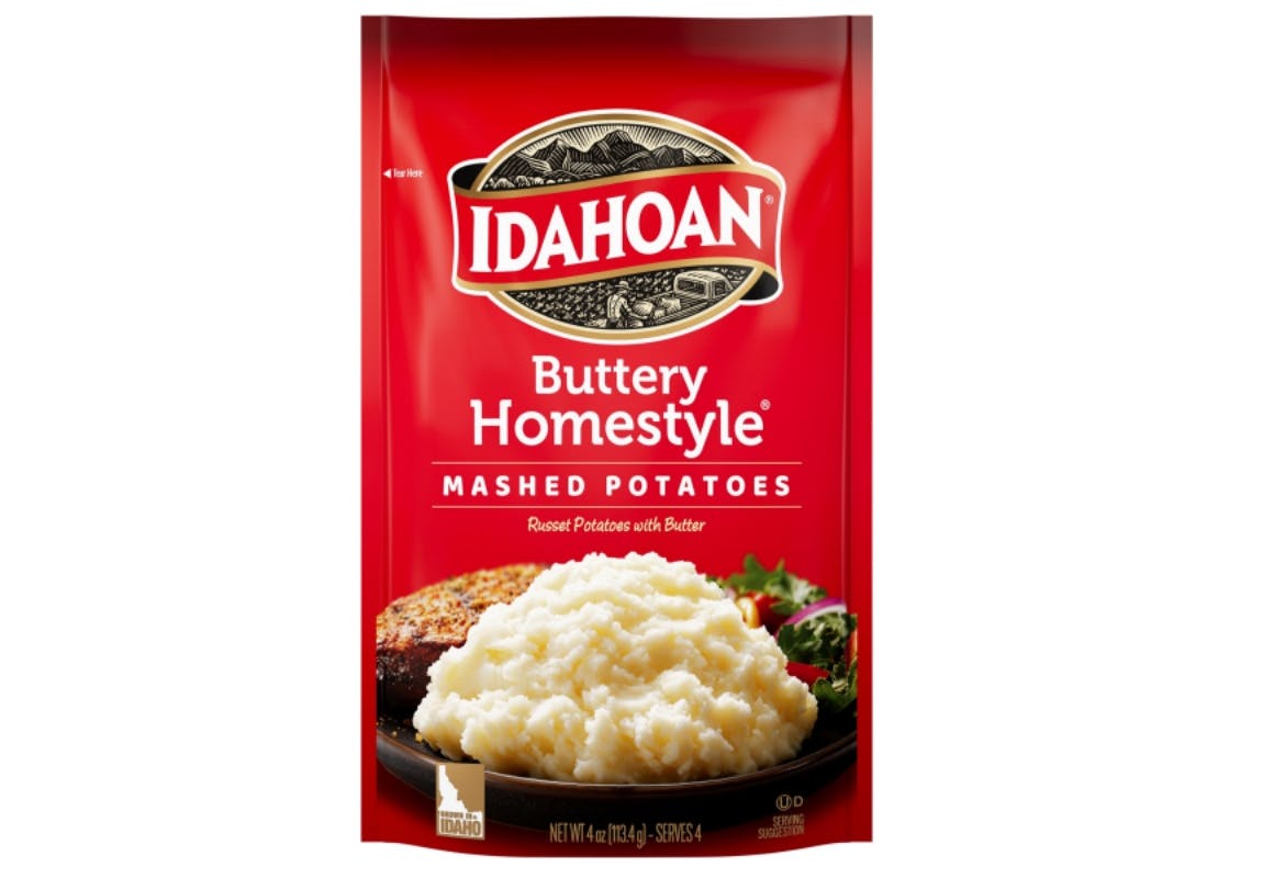 4 Idahoan Mashed Potatoes Pouches