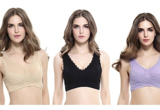 until gone womens comfortable floral lace paneled bralette 3 pack stock image 2023 1678991453 1678991453