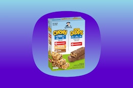 Quaker Chewy Granola Bars 58-Pack, as Low as $10.38 on Amazon (Reg. $17) card image