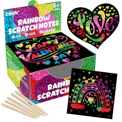 Kids' Rainbow Scratch Notes