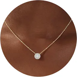Gold Cubic Zirconia Necklace