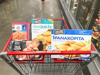 cart full of frozen foods