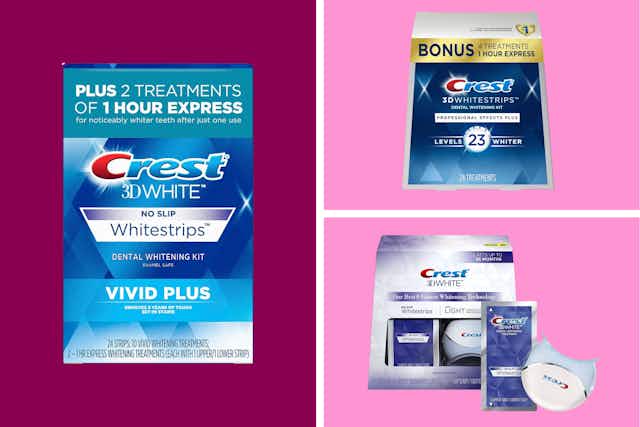 Crest 3D Whitestrips, as Low as $18 on Amazon — Prime Day Prices card image