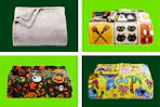4 stock images of throw blankets from Kohls brand "The Big One"