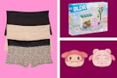 Women's Joyspun underwear 3-pack, BLDR building set & TeeTurtle Sanrio toy