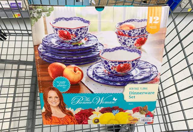 Pioneer Woman 12-Piece Dinnerware Set, 54% Off at Walmart card image