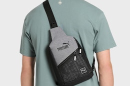 a person wearing a slingbag
