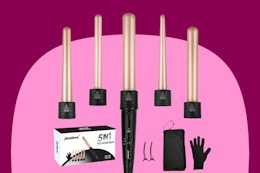 Highly Rated 5-in-1 Wand Curling Iron Set, Just $16.99 on Amazon card image