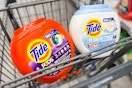2 tide pods containers in a walgreens cart