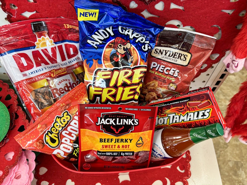 dollar tree hot and spicy valentine's day gift basket