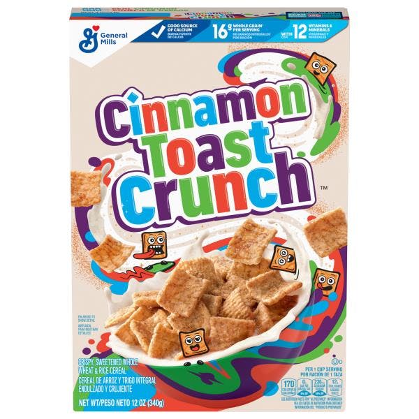 2 Cinnamon Toast Crunch Cereal Boxes
