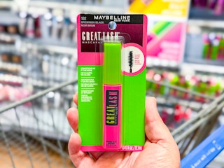 Maybelline Mascara (Great Lash) held up in cosmetic aisle at Walmart 