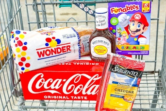 kroger matchup groceries in shopping cart