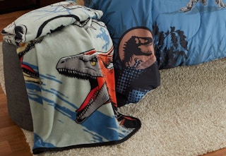 a twin size jurassic world blanket