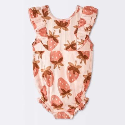 Cloud Island Baby Strawberry Romper