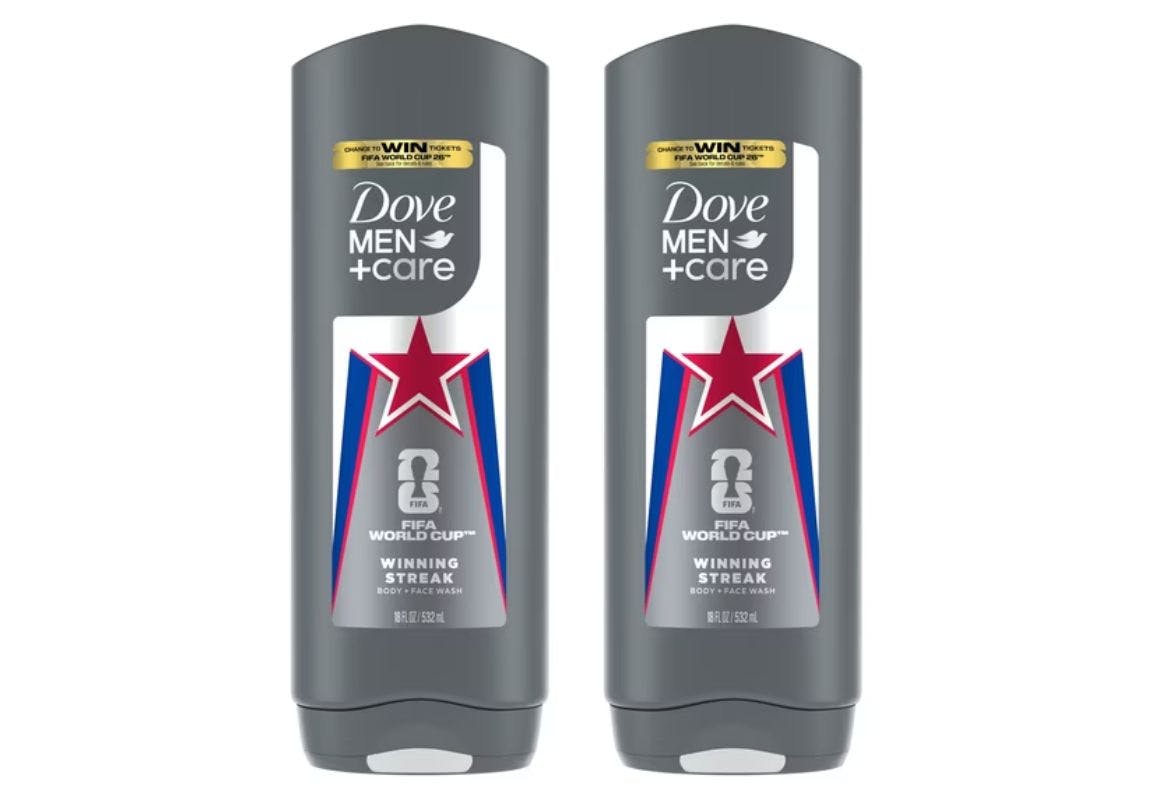 2 Dove Men+Care Body Washes