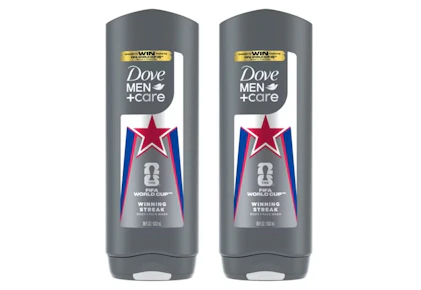 2 Dove Men+Care Body Washes