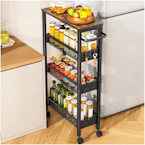 4-Tier Slim Storage Cart