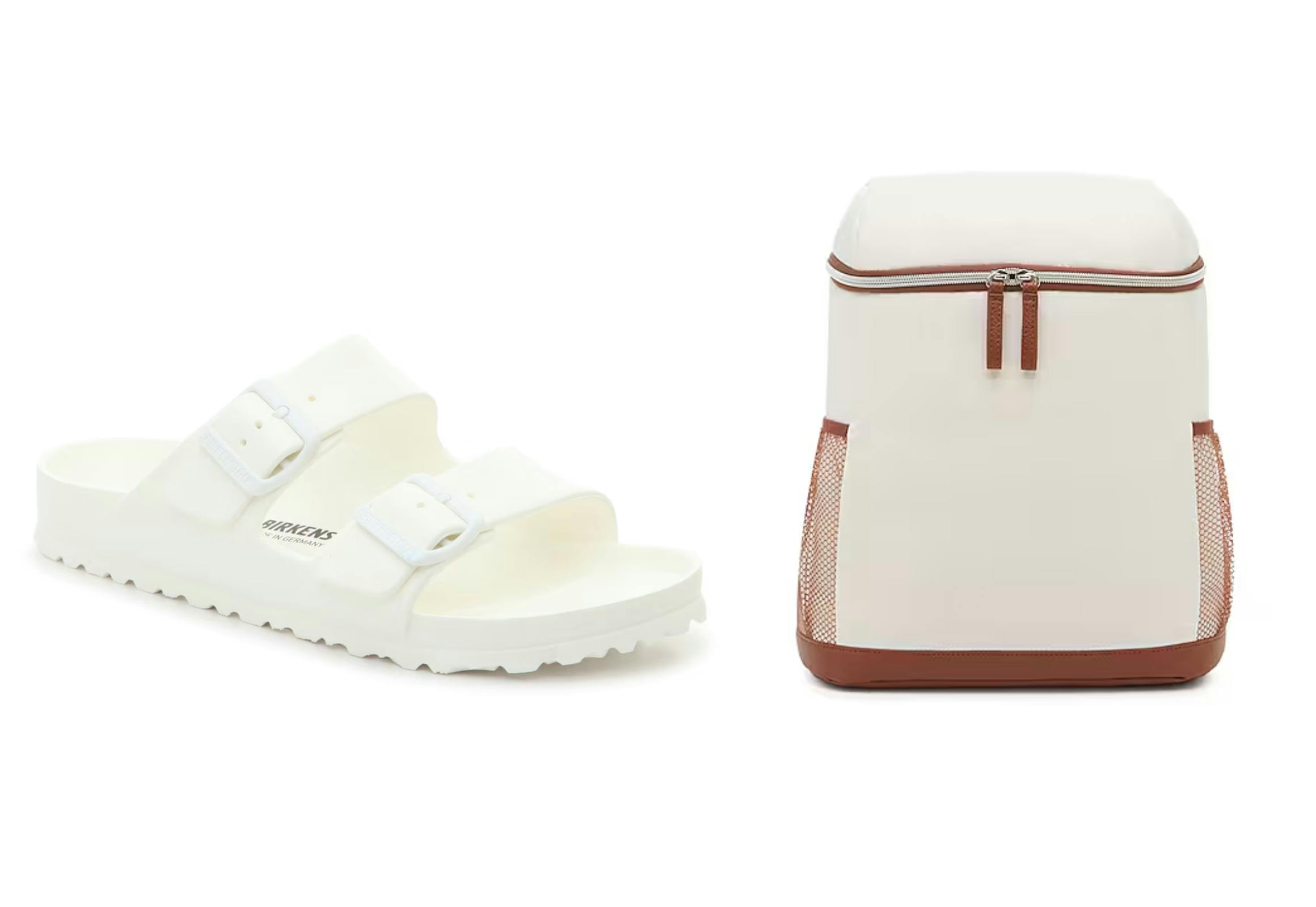 Birkenstock Sandals and Cooler Backpack