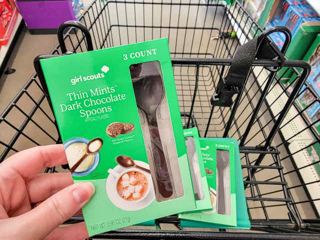 Girl Scouts Thin Mints Dark Chocolate Spoons, Just $1.25 at Dollar Tree card image
