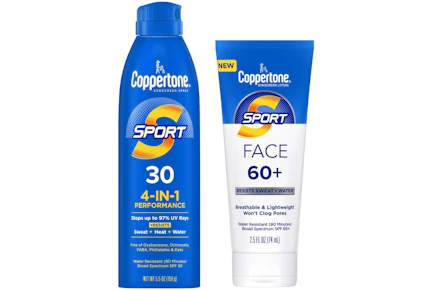 2 Coppertone Sunscreens