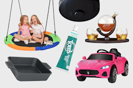 Target's biggest discounts: kids swing, power wheel car, baking dish, Tom's toothpaste, robot vacuum and more