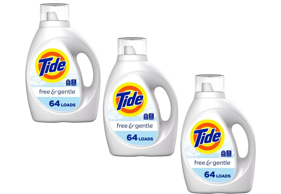 3 Tide Free & Gentle Detergents