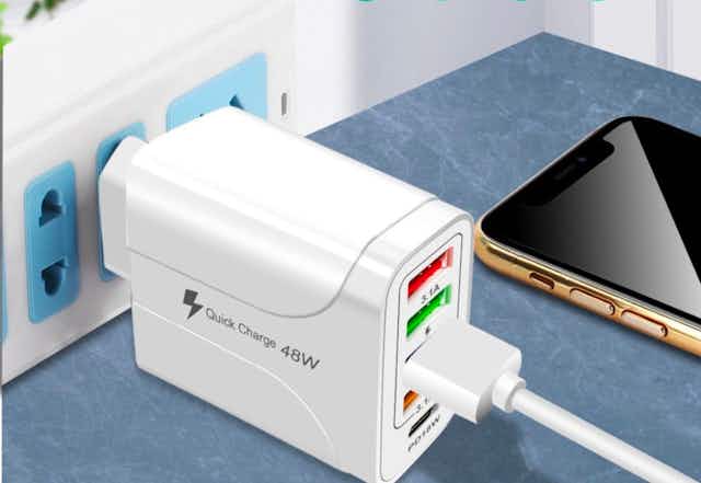 Universal Charging Cable With Fast Charging Adapter, Only $12 Shipped card image