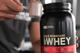 28 Servings of Optimum Nutrition Protein Powder, $27 on Amazon (Reg. $42) card image