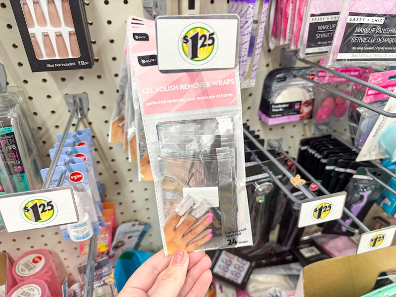 dollar tree gel polish remover wraps