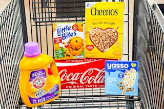 kroger groceries in shopping cart