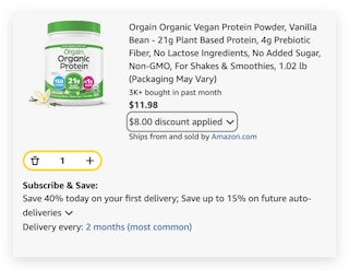Orgain Organic Vegan Protein Powder