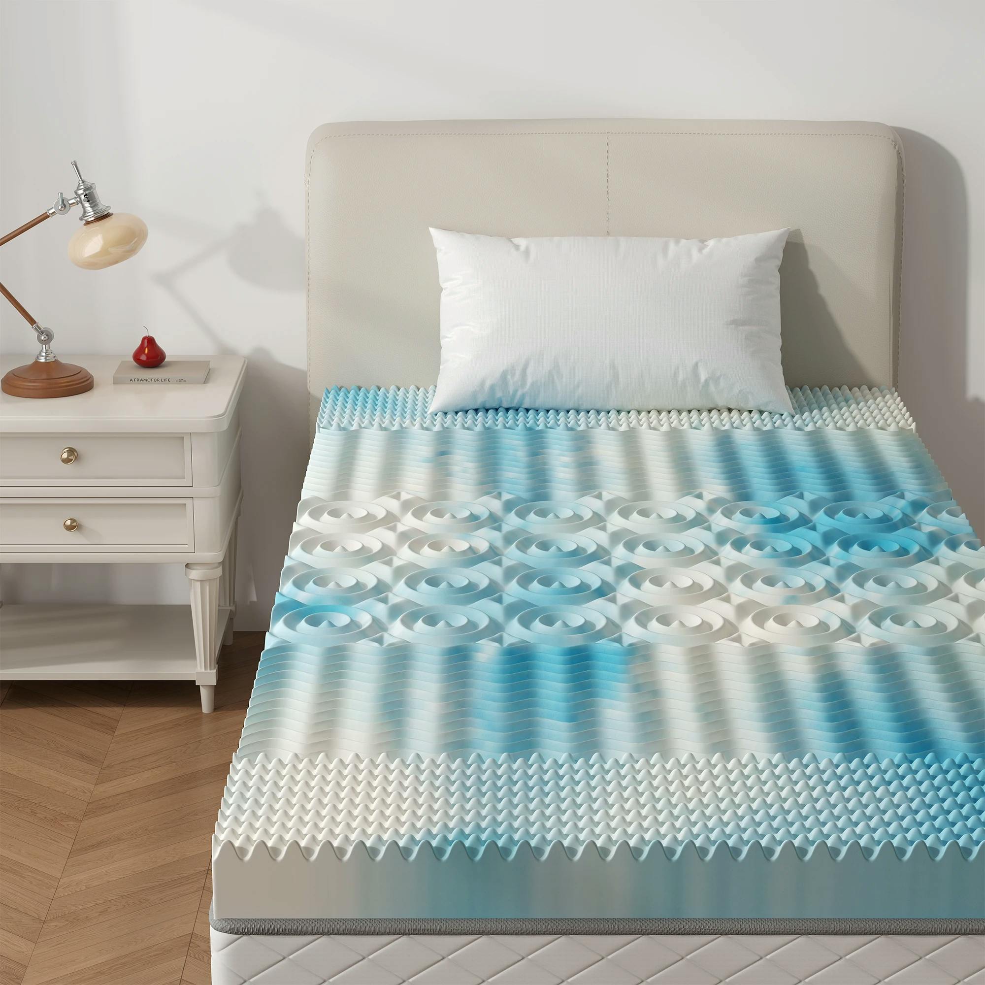 Gel Memory Foam Mattress Topper