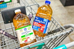 kroger apple juice in shopping cart