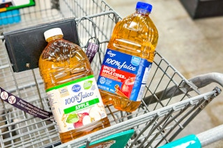 kroger apple juice in shopping cart
