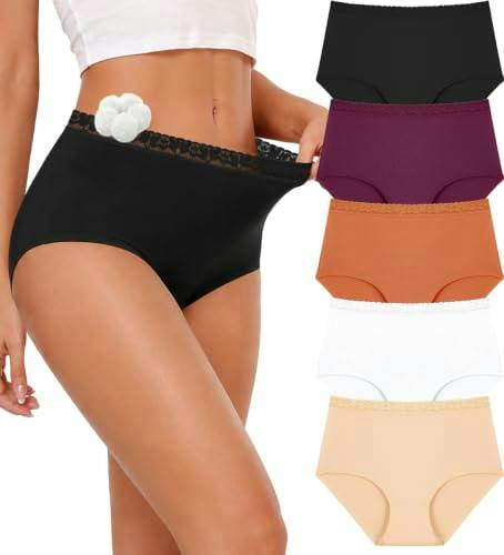 Women's High-Waisted Briefs 5-Pack