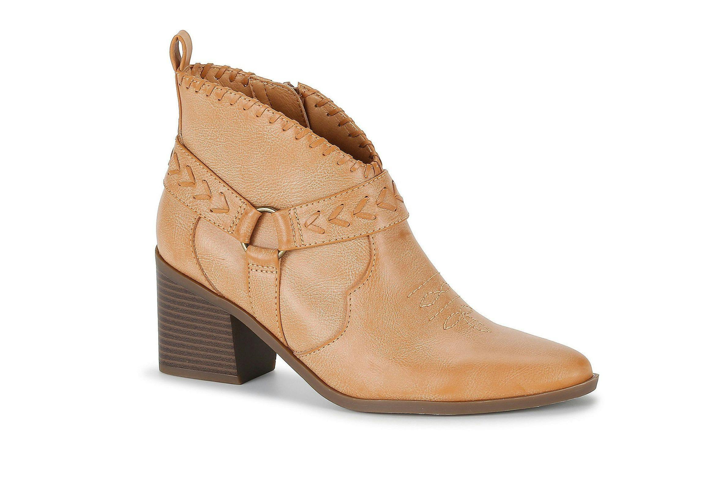 Frye and Co. Stacked Heel Booties