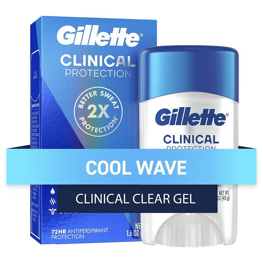 2 Gillette Clinical Deodorants