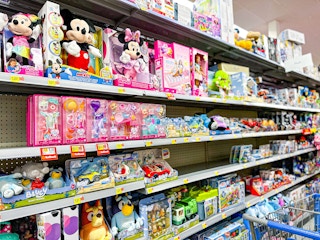 walmart disney area aisle shot
