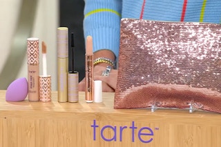 tarte makeup set being presented on qvc