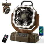 Portable Camping Fan with LED Lantern