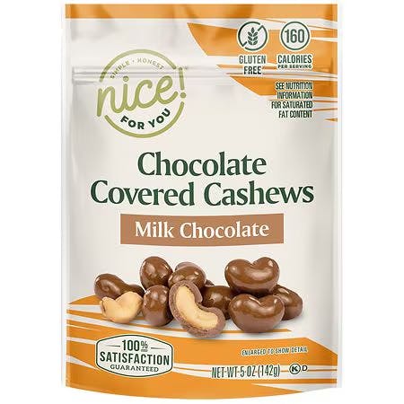 2 Nice! Chocolate Cashews Bags