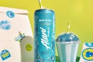 Up clos of the Alani Nu Blue Slush can