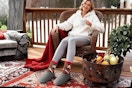 HomeTop Women's Fuzzy Slippers B09V4PP4HZ