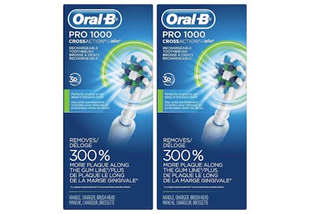 2 Oral-B Pro 1000