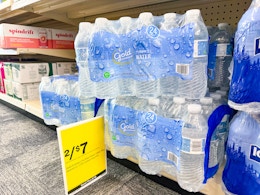 CVS Has Bottled Water 24-Packs for $3.50 Each This Week card image