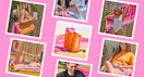 A collage of the new Dunkin merch