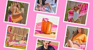 A collage of the new Dunkin merch