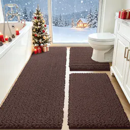 3-Piece Bathroom Rug Set